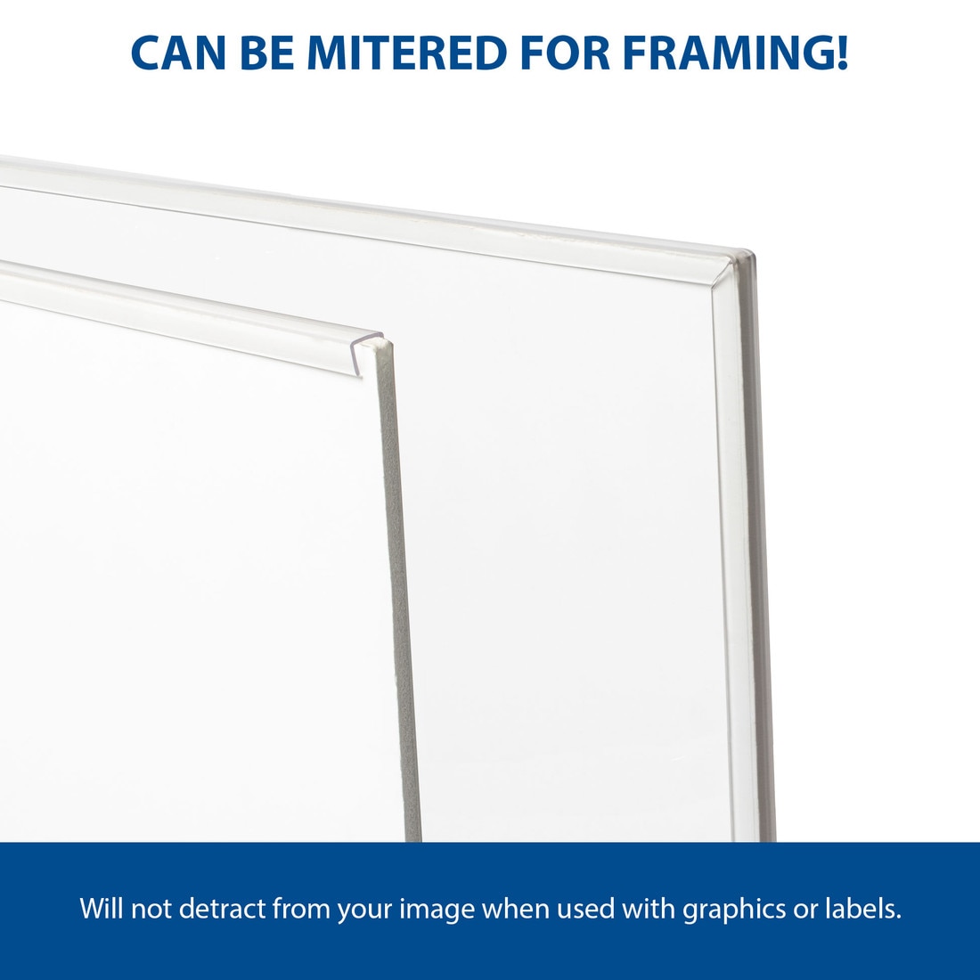 3/8in | Clear PVC U Channel Moulding