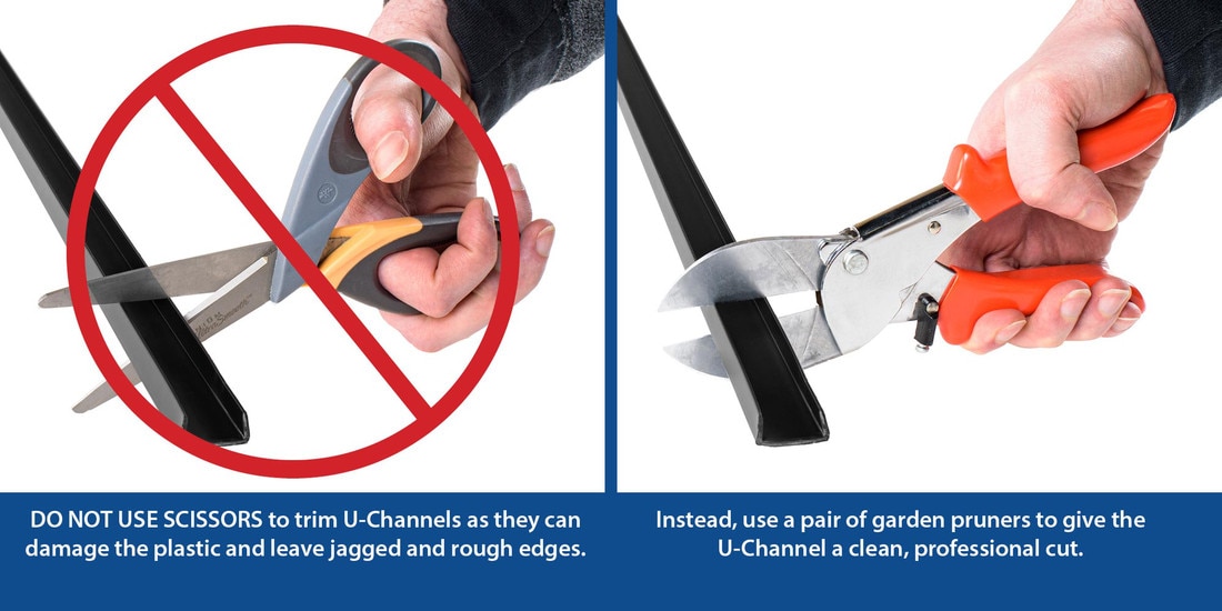5/8in | Black Flexible PVC | Flexible U Channel Moulding | 100ft Coil