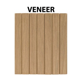 Decorative 3/4" Slat Veneer Tambour Panels for Fluted Wall & Furniture Design