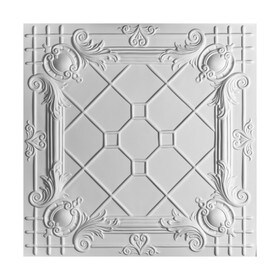 Laminated Rigid Vinyl Ceiling Tile | 2ft x 2ft | Bentley Pattern