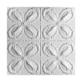 Laminated Rigid Vinyl Ceiling Tile | 2ft x 2ft | Orleans Pattern