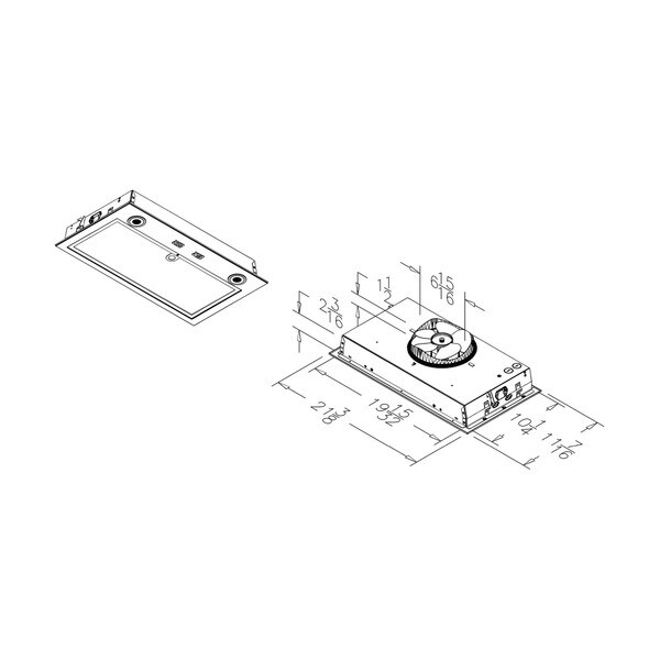 300 CFM Manual Ventilator for Range Hoods