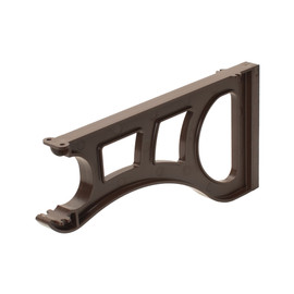 Chocolate Pearwood New Style Shelf & Rod Center Support