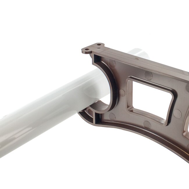 White New Style Shelf & Rod Center Support