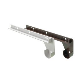 12" White Shelf & Rod Support