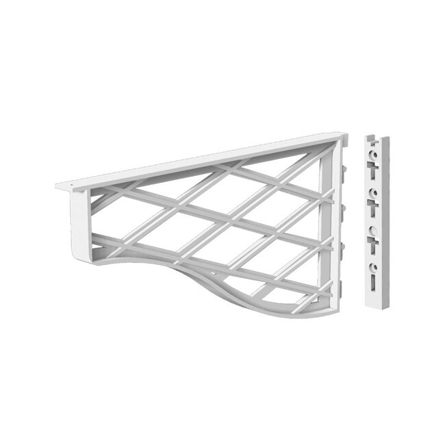 White Shelf Center Support