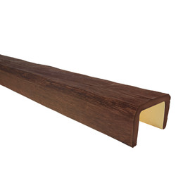 5-7/8in W x 3-15/16in H | Polyurethane Vintage Faux Wood Beam | 15'6" Long