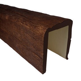 10in W x 12in H | Polyurethane Vintage Faux Wood Beam | 15'6" Long