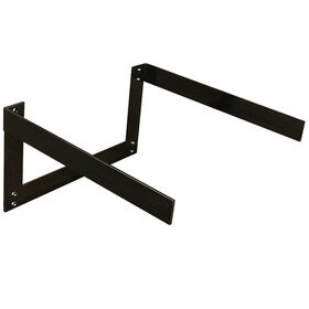 18in x 18in x 1/4in Thick | Cold Rolled Steel (Raw) Finish | Cold Rolled Stell Floating Steel Vanity Countertop Support Bracket
