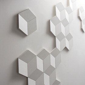 Orac Decor | Purotouch High Density Polyurethane | 3D Wall Covering | Rombus Wall Element | Primed White | 10-1/8in H x 5-7/8in W