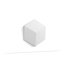Orac Decor | High Density Polyurethane | 3D Wall Covering | Rombus Wall Element | Primed White | 13-5/8in H x 11-3/4in W