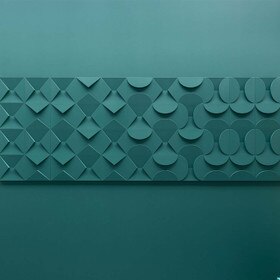 Orac Decor | Purotouch High Density Polyurethane | 3D Wall Covering | Circle Wall Element | Primed White | 13-1/8in H x 13-1/8in W