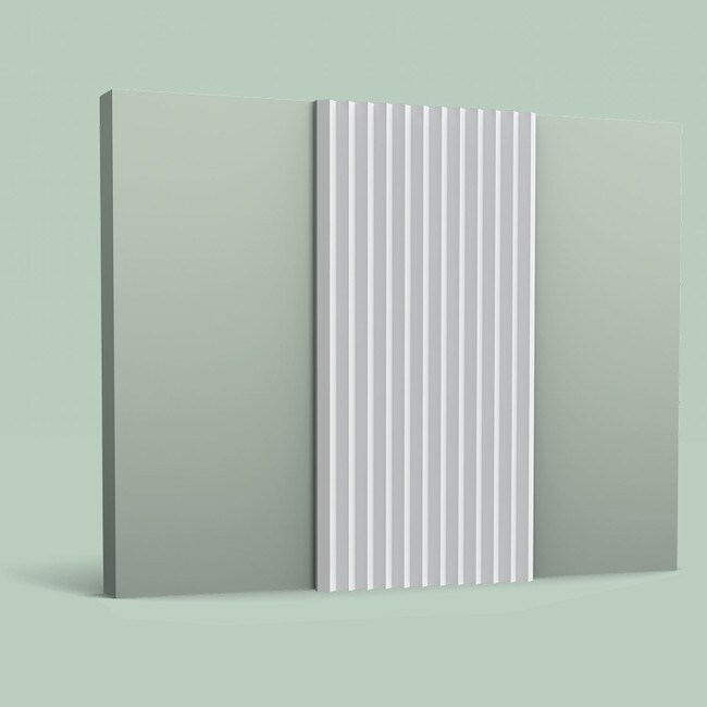 Orac Decor | High Density Polyurethane | 3D Wall Covering | Modern Zigzag Wall Element | Primed White | 9-7/8in H