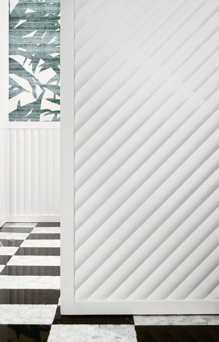 Orac Decor | Purotouch High Density Polyurethane | 3D Decorative Covering | Modern Hill Wall Element | Primed White | 9-7/8in H