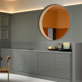 Orac Decor | High Density Polyurethane | 3D Decorative Covering | Bar Wall Element | Primed White | 9-7/8in H