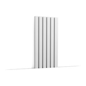 Orac Decor | High Density Polyurethane | 3D Decorative Covering | Bar Wall Element | Primed White | 9-7/8in H