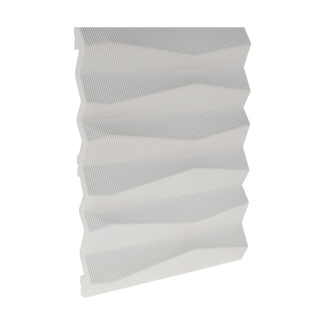 Orac Decor | High Density Polyurethane | 3D Decorative Covering | Ridge Wall Element | Primed White | 9-7/8in H