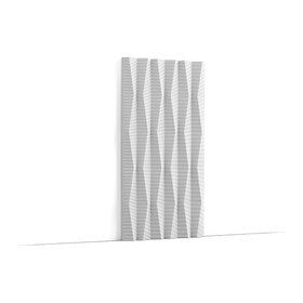 Orac Decor | High Density Polyurethane | 3D Decorative Covering | Ridge Wall Element | Primed White | 9-7/8in H