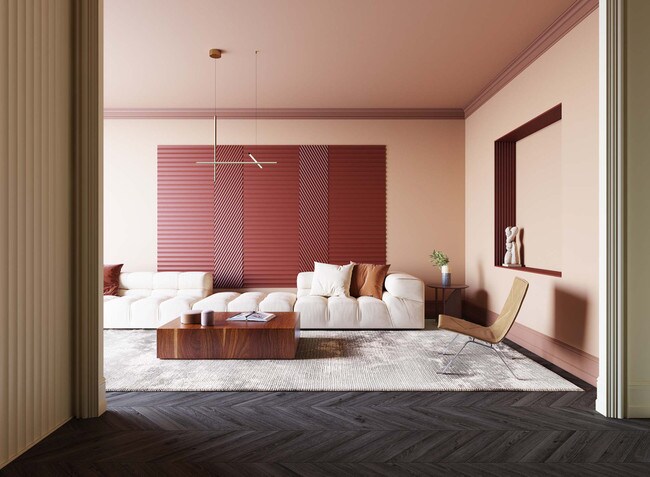 Orac Decor | High Density Polyurethane | 3D Wall Covering | XL Modern Valley Wall Element | Primed White | 9-7/8in H