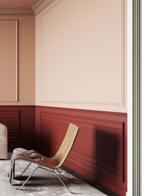 Orac Decor | High Density Polyurethane | 3D Wall Covering | XL Modern Valley Wall Element | Primed White | 9-7/8in H