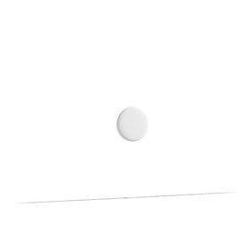 Orac Decor | High Density Polyurethane | 3D Wall Covering | Swirl Disc Accent | Primed White | 4-5/8in Diameter
