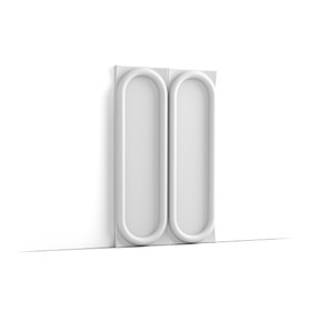 Orac Decor | High Density Polyurethane | 3D Wall Covering | Chain Wall Element | Primed White | 31-1/2in H x 19-5/8in Wide