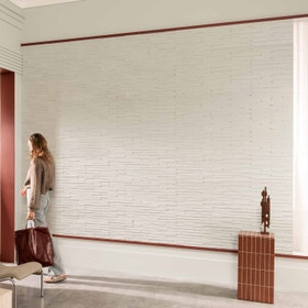 Orac Decor | Purotouch High Density Polyurethane | 3D Decorative Covering | Matrix Wall Element | Primed White | 9-7/8in H