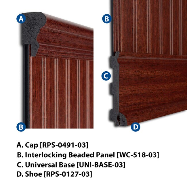 36-7/8in H x 8ft Long | Wainscot Kit