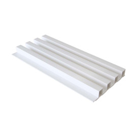 6-1/4in X 1in X 110in Long | Cap or Angle Moulding | White Finish