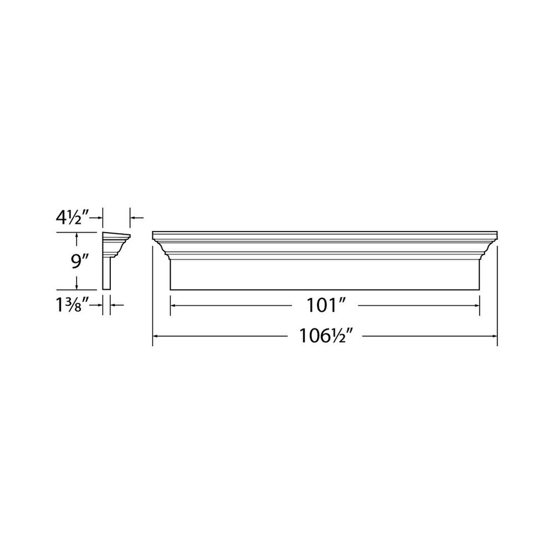 Fypon | Classic Window Crosshead