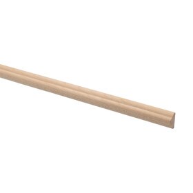 1/2" x 1/4" Unfinished Maple Wood Straight Cabinet Moulding 6' Length