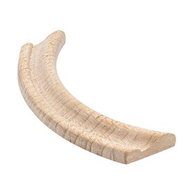 1/2" x 1/4" x 2-3/4" Unfinished Maple Wood Corner Curve