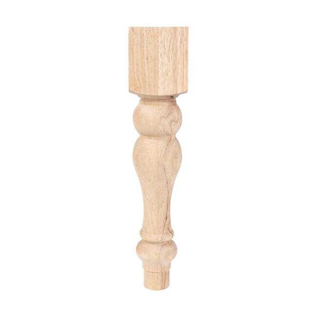 3-3/4in W x 16in H | Unfinished Hardwood Farmhouse Leg