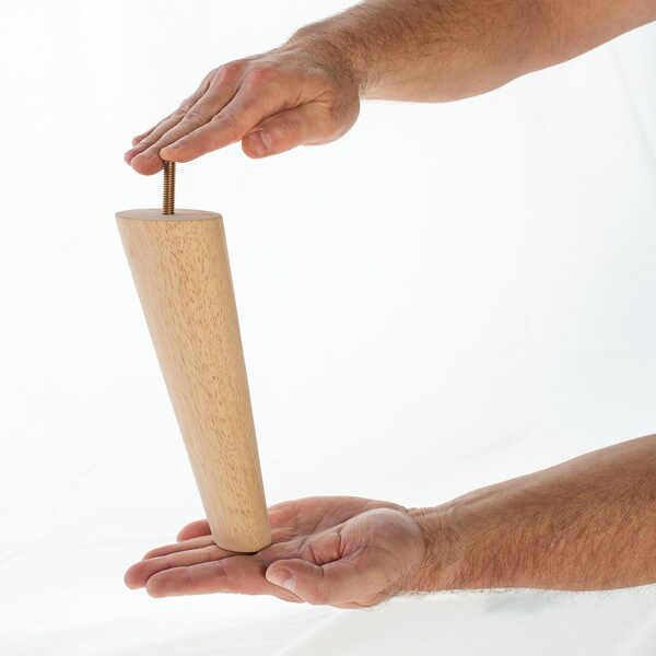 8in H x 2-1/2in Top x 1-5/16in Base | Furniture Leg