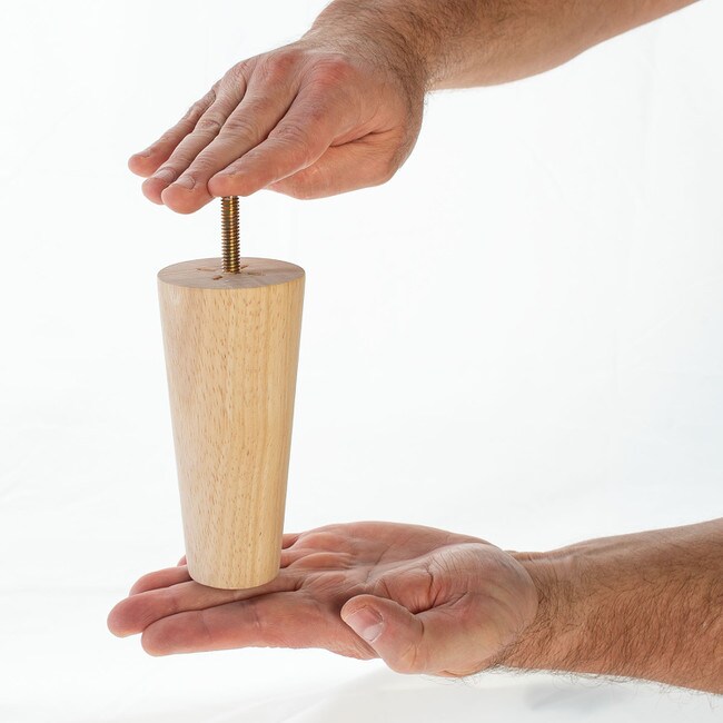 5in H x 2-5/16in Top x 1-1/2in Base | Unfinished | Furniture Leg | WFL08-5 Series