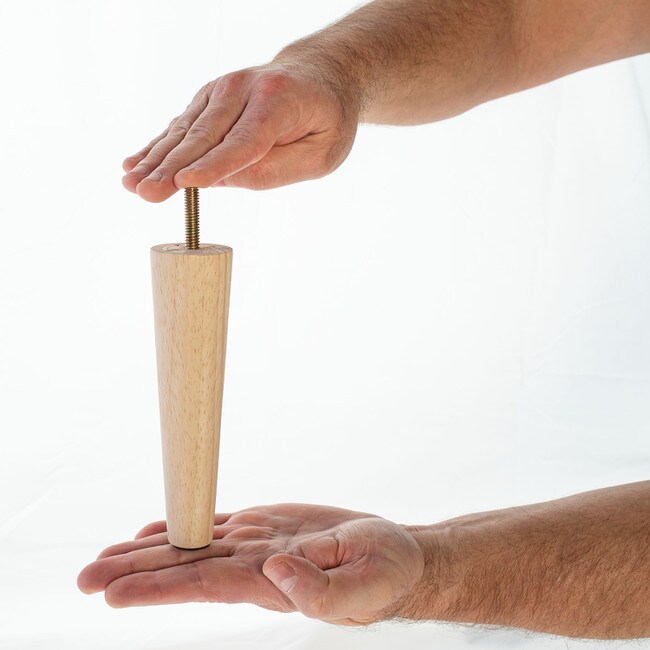 6in H x 1-9/16in Top x 7/8in Base | Furniture Leg