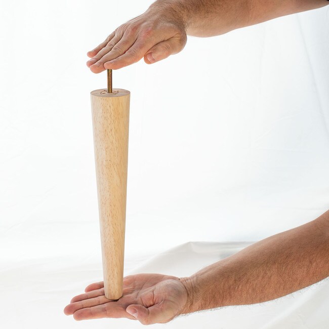 12in H x 2-1/8in Top x 1-1/8in Base | Furniture Leg