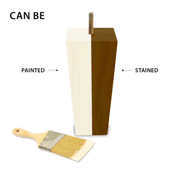 8in H x 2-1/2in Top x 1-5/16in Base | Furniture Leg