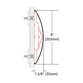7in W | Textured Vinyl with Aluminum Retainer | Red-E Clip Design Wall Guard