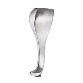 9-3/8in H | Satin Chrome | Cast Aluminum Furniture Leg