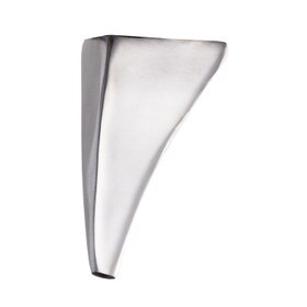 4-1/2in H | Satin Chrome | Cast Aluminum Furniture Leg