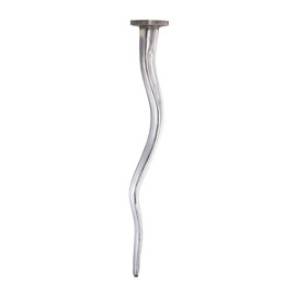 29-1/2in H | Satin Chrome | Cast Aluminum Table Leg