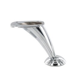 4in H | Brite Chrome Zinc | Furniture Leg with Plate | WGL-634CHR Series