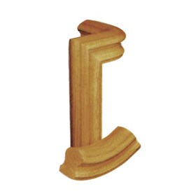 2 Rise Left Hand Gooseneck For 6010 Rail Red Oak