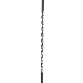 5/8" Square 47" Long Wrought Iron Square Twisted Bars