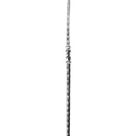 Mtl 1 3/16"Sq X 47"H Iron Newel Post