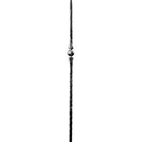 Mtl 1" 47"H Wrought Iron Newel Posts