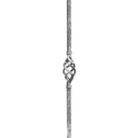 Mtl 3/4 X 3/4" 43 5/16"H Wrought Iron Newel Posts