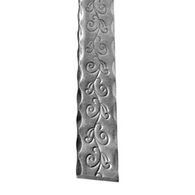 Mtl.5/16"X1 9/16"W 118 1/8"L Wrought Iron Railing