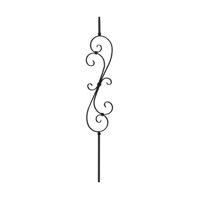 1/2" Square x 7 1/2" W x 47 x " H Scroll Baluster